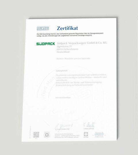 Zertifizierung, ISO und Qualität l SÜDPACK
